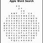 Word Search For 1st Grade
