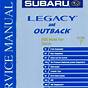 Subaru Service Manual Pdf