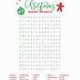 Free Holiday Word Search Printable