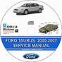 Ford Taurus 2007 Manual