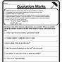 Direct Quotations Worksheet 5th Grade