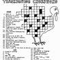 Thanksgiving Crossword Free Printable