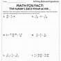 Equations With Rational Numbers Worksheet