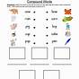 Kindergarten Compound Words Worksheets