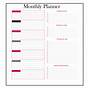 Monthly Planner Template Pdf