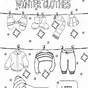 Winter Clothes Kindergarten Worksheet