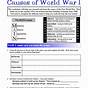 M.a.i.n. Causes Of Ww1 Worksheet Answers