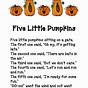 Five Little Pumpkins Worksheets