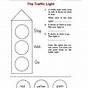 Kindergarten Worksheet About Traffic Light