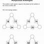 Multiplication Triangle Worksheets