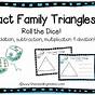Fact Family Triangles Worksheet