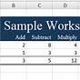 Excel Math Worksheet