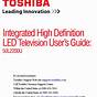 Toshiba Model 40rv525r Manual