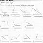 Identifying Types Of Angles Worksheets