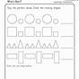 Worksheet Patterns Kindergarten