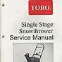 Toro 1000 Snow Series Manual