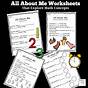 Facebook All About Me Worksheet