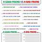 Qualities Of A Good Friend Worksheets