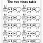 Math Worksheet Times Tables