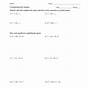 Worksheet On Completing The Square