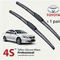 2010 Toyota Camry Wiper Size