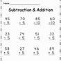 Subtraction And Addition Worksheets 2nd Grade