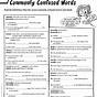 Frequently Confused Words Worksheet