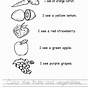 Fruits And Vegetables Kindergarten Worksheets