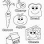 Food Worksheets For Preschoolers
