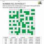 Number Fill In Puzzle Free Printable