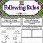 Following Rules Worksheets