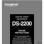 Olympus Digital Voice Recorder Ds-7000 Manual