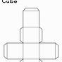 Cube Net Drawing