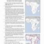 African Physical Geography Worksheet