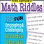 Math Riddles For 3rd Graders