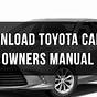 Toyota Camry Owners Manual 2003