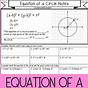 Equation Of A Circle Worksheets Answer Key