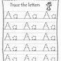 Preschool Letter Tracing Worksheets