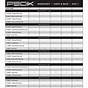 P90x Worksheets Legs And Back