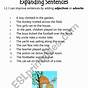Expanding Sentences Worksheets