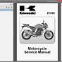 Kawasaki Z1000 Service Manual