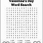 Valentine's Day Printable Word Search