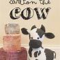 Printable Cow Sewing Pattern