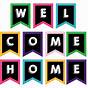 Printable Welcome Home Banner