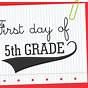 First Day Of 5th Grade Sign