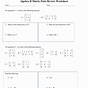 Matrices Worksheet With Answers