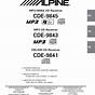 Alpine Cde 121 Owner's Manual