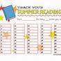 Summer Reading Tracker Printable