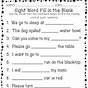 Fill In The Blank Worksheet 2nd Grade