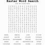 Easter Word Search Printable Worksheet